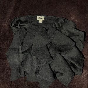 Black Ruffle Women's tube top